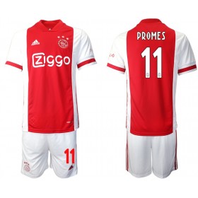 Camisolas de futebol AFC Ajax Quincy Promes 11 Criança Equipamento Principal 2020/21 Manga Curta